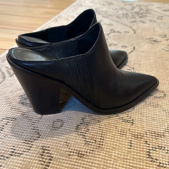 SIGERSON MORRISON Kaden Mules / Booties in Black Leather sz 37 1/2 (US 7) - Picture 3 of 7